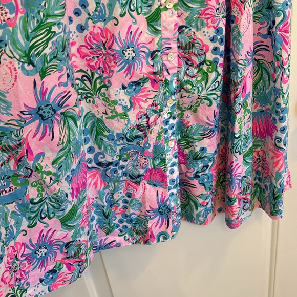 LILLY PULITZER TASSIE POPLIN MIDI DRESS SIZE 4 - Picture 8 of 12